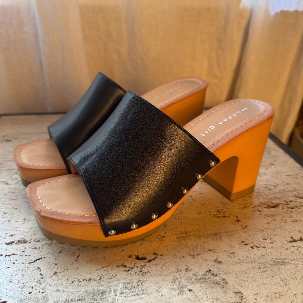 Madden Girl Cameron Slip On Platform Clog Sandal